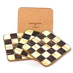 MacKenzie-Childs Courtly Check Cork Back Coasters - Set of 4