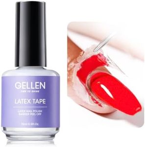 Gellen Liquid Latex for Nails, Peel Off Cuticle Guard for Nail Polish Skin Barrier Protector Nail Art Liquid Latex Tape for Manicure Home Salon 15ml Cuticle Protectors Gifts for Women