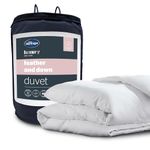 Silentnight Duck Feather and Down Duvet - Luxury 10.5 Tog Double Duvet Feather and Down Warm Cosy Quilt with Breathable Cotton Cover All Year Round Summer Winter - Machine Washable - Double