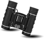 40x22 Compact Small Binoculars for Adults and Kids, Lightweight Pocket Binoculars for Bird Watching, Travel, Concerts, Sports, Camping and Hiking with Weak Light Night Vision (BAK4 Prism FMC Lens)