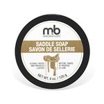 M&B Saddle Soap Tub, 125g/4oz | Leather Cleaning, Conditioning, Treatment & Protection, neutral