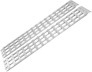 GEN-Y HITCH Lightweight Aluminum ATV Ramps, 1 Ft x 7 Ft 10 in, 750 lbs Capacity Per Ramp, 46 lbs