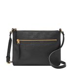 Fossil Women's Vintage, Classic Cross Body Handbag, Black Small