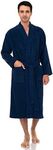 TowelSelections Men's Robe, Turkish Cotton Terry Kimono Bathrobe X-Large/XX-Large Twilight Blue