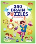 250 Brain Puzzles Book - Brain Booster Activity Book for Kids 3 - 5 Years Old (English)