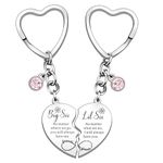 HULALA Big Sis Little Sis Matching Heart Keyring Key Ring Keychain Gifts For Big Sister Little Sister Birthday Christmas From Sister