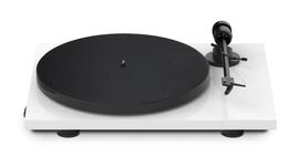 Pro-Ject E1, Plug & Play Entry Level Record Player with OM5e and 33/45 electronic speed switch (White)