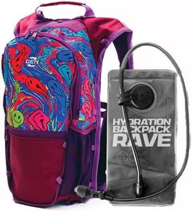 RaveRunner® Anti-Theft Hydration Backpack | Rave Hydration Pack, Festival Water Bag, Hydropack Rave, Hydration Pack EDC (Delightful Slime)