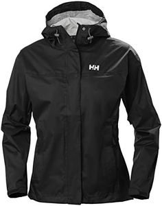 Helly Hansen Women's Loke Waterproof Windproof Breathable Rain Jacket, 990 Black, Medium