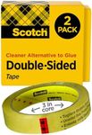 Scotch Double Sided Tape, 3/4 x 1296 Inches, 3-Inch Core, 2 Rolls (665-2P34-36)