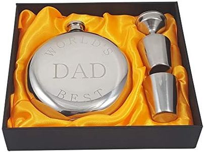 Palm City Products World's Best Dad Flask Gift Set