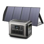 ALLPOWERS R1500 Solar Generator, 1800W 1152Wh Portable Power Station with SP033 200W Solar Panel, LiFePO4 Battery Pack, UPS Function for Home Emergency Outdoor RV Camping Power Outage