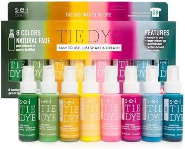 S.E.I. Natural Fade Tie Dye Kit, Fabric Dye Spray Set, Easy Clean Up, Easy Application, Spray Tie Dye Kit - 8 Pack of Colors