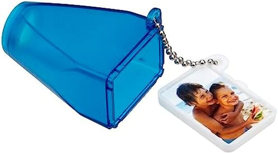 Neil Enterprises Inc. Blue Translucent Full Frame Viewer Keychain - Case of 50