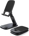 Lamicall Foldable Phone Stand for Desk - Height Adjustable Cell Phone Holder Portable Cellphone Cradle Desktop Dock Compatible with iPhone 14 15 16 Pro Max Plus, 13 Pro Max Mini, 4-8'' Smartphone