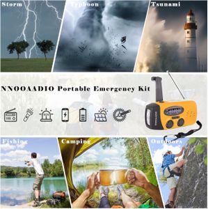 Wind Up Solar Emergency Radio – Portable Hand Crank Weather Alert