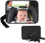 Baby Car Seat Mirror - Car Mirror for Baby, Car Mirror Baby Rear View, Baby Mirror for Car Back Seat, Baby Rear View Mirror, See Baby Mirror, Newborn Essentials