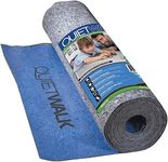 QuietWalk Laminate and Floating Wood Flooring Underlayment with Attached Vapor Barrier- Sound Reduction, Compression Resistant, Moisture Protection 3'Wx66'8" L Roll (Covers 200 sq. ft) QW200B1LT