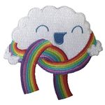 HS Randy Otter "Mr. Cloud's New Scarf" Cloud w/ Rainbow Colors Iron On Patch Applique