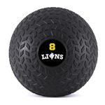 Lions 8kg/10kg/12kg Medicine Slam Rubber Balls Bootcamp MMA Fitness Strength Training No Bounce Ball (8kg)