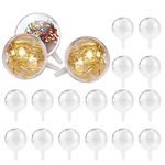 DOERDO 100pcs Clear Chocolate Box Holder Plastic Chocolate Candy Cups Mini Cupcake Muffin Holders for Valentine Day Birthday Party Supplies, 4x4CM