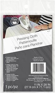 Dritz Clothing Care 82442 Pressing Cloth, 11-Inch x 28-Foot, White, 11" x 28" (27.9 cm x 71.1 cm)