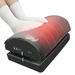 Snailax Foot Rest Under Desk at Work, Heated Under Desk Footrest with Double Layer Adjustable Height, Feet Warmer with Vibration Massage, Ergonomic Gaming Home Footstool for Lumbar Back Knee Pain