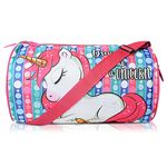 Stylbase Polyester Cartoon Printed Waterproof Duffle Bag for Kids Swimming Bag for Kids Ideal for Travel Picnic Gym Sports Bag for Kids Girls and Boys 14 inches