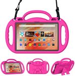 Tablet 10" Case for Kids, Sonlaryin Lightweight Shockproof Case with Handle and Kickstand for 10in Tablet, Not for Samsung Nokia 10" Kids Tablet - Pink