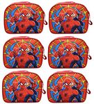 Asera Unisex Birthday Return Gifts Sling Bag/Picnic Bag Cartoon Theme Bags For Kids (Spiderman Set Of 6 Pcs), Multicolour