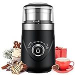 TWOMEOW Coffee Grinder, Adjustable Electric Spice Grinder with Stainless Steel Blade and Removable Grinding Cup for Coffee Beans, Nuts, Spices, Grains, Herbs 80g