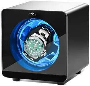 Cevale Aluminum Single Watch Winder for Automatic Watches – Quiet Motor(≈0dB), Self-Winding Metal Watch Box for Rolex and More, Gift for Watch Lovers