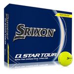 Srixon, New Q-Star Tour 5 2024 - Dozen Golf Balls - Soft Feel, Spin, Performance and Power - 3 Pieces - Urethane - Premium Golf Accessories and Golf Gifts, Yellow