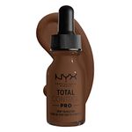 NYX Professional Makeup Total Control Pro Drop Foundation, Precise Dosage, Customised and Buildable Coverage, Vegan Formula, True-to-Skin Finish, 13 ml, Shade: Deep