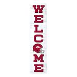 P. Graham Dunn Welcome Arkansas University NCAA Collegiate 47 x 10.5 Pine Wood Vertical Porch Leaner Sign