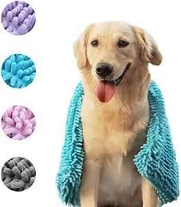 Dog Drying Towel, Dog Microfiber Towel, Ultra Absorbent, Super Soft Dog Bath Towel Quick Drying & Machine Washable Pet Towel 60cm*85cm(Blue)