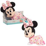 Disney Baby Musical Crawling Pals Plush, Minnie Mouse, Interactive Crawling Plush, Stuffed Animal, Officially Licensed Kids Toys for Ages 09 Month, Gifts and Presents