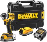 DeWalt DCF860E2T 18V XR Cordless Brushless Impact Driver with 2 x 1.7Ah Powerstack Batteries, Charger & TSTAK Case