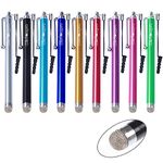 9 Pcs Stylus, Wisdompro 4.4'' Stylus Pen for iPad, for iPhone, for Tablet and Touch Screens, Universal, with Microfiber Tip and Lanyard Tether - Assorted Color