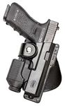 Fobus Roto Tactical Speed Holster Paddle RH GLT19RP Glock 19,23,32/S&W 99 Compact/M&P Compact Holds Handgun with Laser or Light