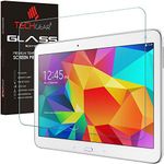 TECHGEAR Screen Protector for Galaxy Tab 4 10.1 Inch (SM-T530 Series) - GLASS Edition Genuine Tempered Glass Screen Protector Guard Cover Compatible with Samsung Galaxy Tab 4 10.1 Inch