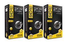 Skore Skin Thin Ultra Fine Monthly Pack Condoms Pack of 3 (3x10)