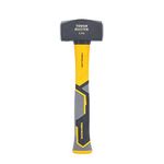 TOUGH MASTER Club Hammer 2.5lb (1.1 kg) Heavy Duty C45 Forged Steel Head Fiberglass Shaft Non Slip Grip Shock-Absorbing Handle TPR Finish Long Handled Extra Large Club Hammer Demolition Construction