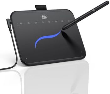 XPPen Deco 640 Graphics Drawing Pen Tablet 6x4 inches with 16384 Levels Pressure Sensitivity, 8 Soft Shortcut Keys, Battery Free Stylus, Android Support, Black