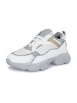 EL PASO White Faux Casual Sneakers Shoes for Men's- 10 UK