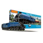 Hornby Train Set - R1282M Mallard Record Breaker Analogue OO Gauge Locomotives Model Railway Train Sets, Starter Electric Model Train Kits - Steam Engine Model Building Kits, 1:76 Scale Train Gifts