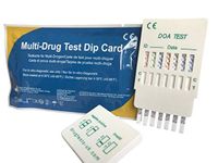 5 x 10-in-1 Rapid Drug Test Urine Dip Cards - Test for use of Cocaine, Heroin, Speed, Methadone, Benzo's, Ecstasy, Cannabis, Morphine, Subutex, Barbs in 1 Test