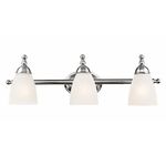 Globe Electric Diana 3-Light Exclusive Vanity Fixture, Satin Nickel Finish, Alabaster Glass Shades, 3X A19 E26 60W Bulbs (Sold Separately), 50783