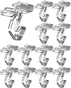 NACETURE 25 Pack Clear Drop Ceiling Hooks Classroom Decorations - Polycarbonate Ceiling Hanger Hooks for Hanging Track Clip on Suspended Ceiling Tile Grid for Office Home Stores Decorations