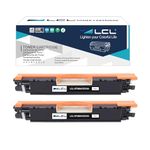 LCL Remanufactured for HP 126A CE310A CE310AD (2-Pack,BK) Toner Cartridge for HP Laserjet Pro CP1020 CP1025 CP1025nw/LaserJet 100 Color MFP M175 M175nw M175a M175n M175w/LaserJet Pro 200 M275nw M275